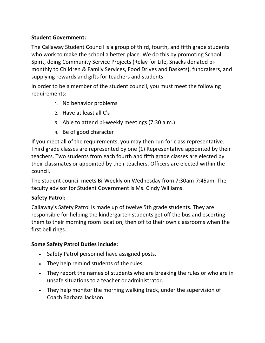 Student Government