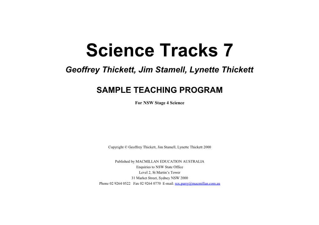 Geoffrey Thickett, Jim Stamell, Lynette Thickett